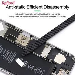 Rafford Anti-static Carbon Fiber Non-magnetic Disassembly Crowbar for Mobile Phone Repair Disassembly Crowbar Repair Tools
