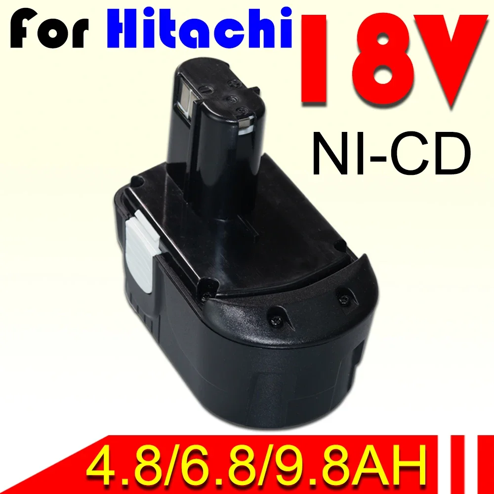 Batería de repuesto de iones de litio para HITACHI BCL1830, 18V, 4800/6800/9800mAh, BCL1815, 327730, 327731, EBM1830