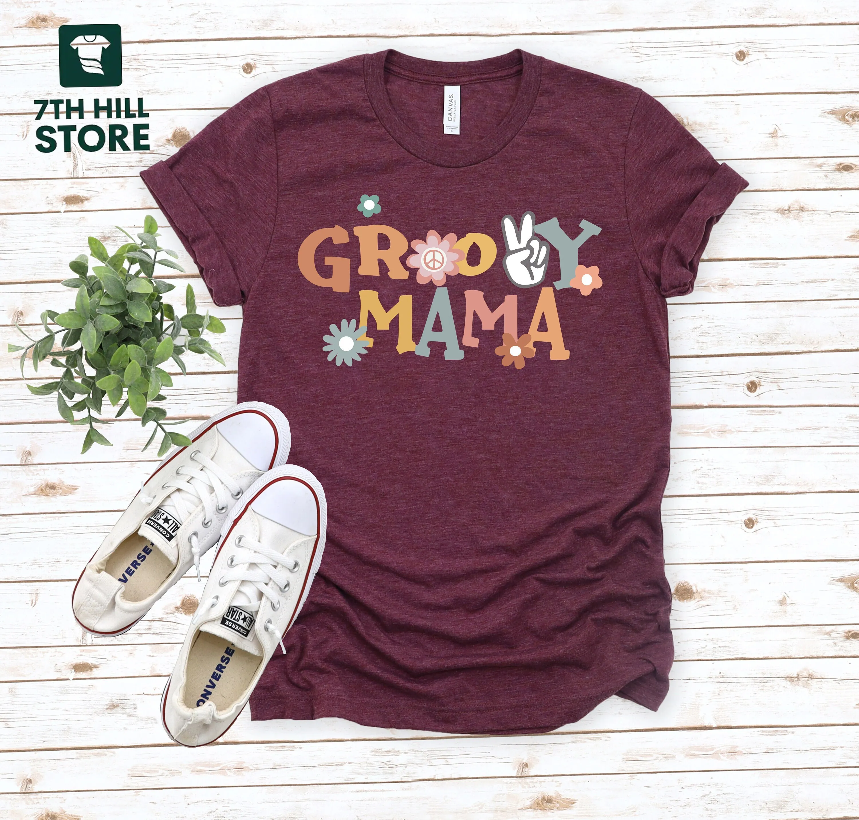 

Groovy Mama T Shirt Funny Mothers Day for Mom Birthday Super Mother