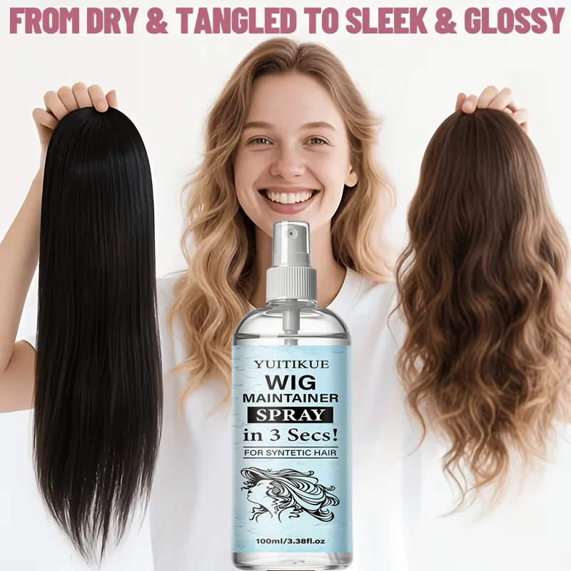 Leave-in Synthetic Hair Detangler Mist Prevent Tangles Static Suitable For Wigs Hair Extensions For Men And Women