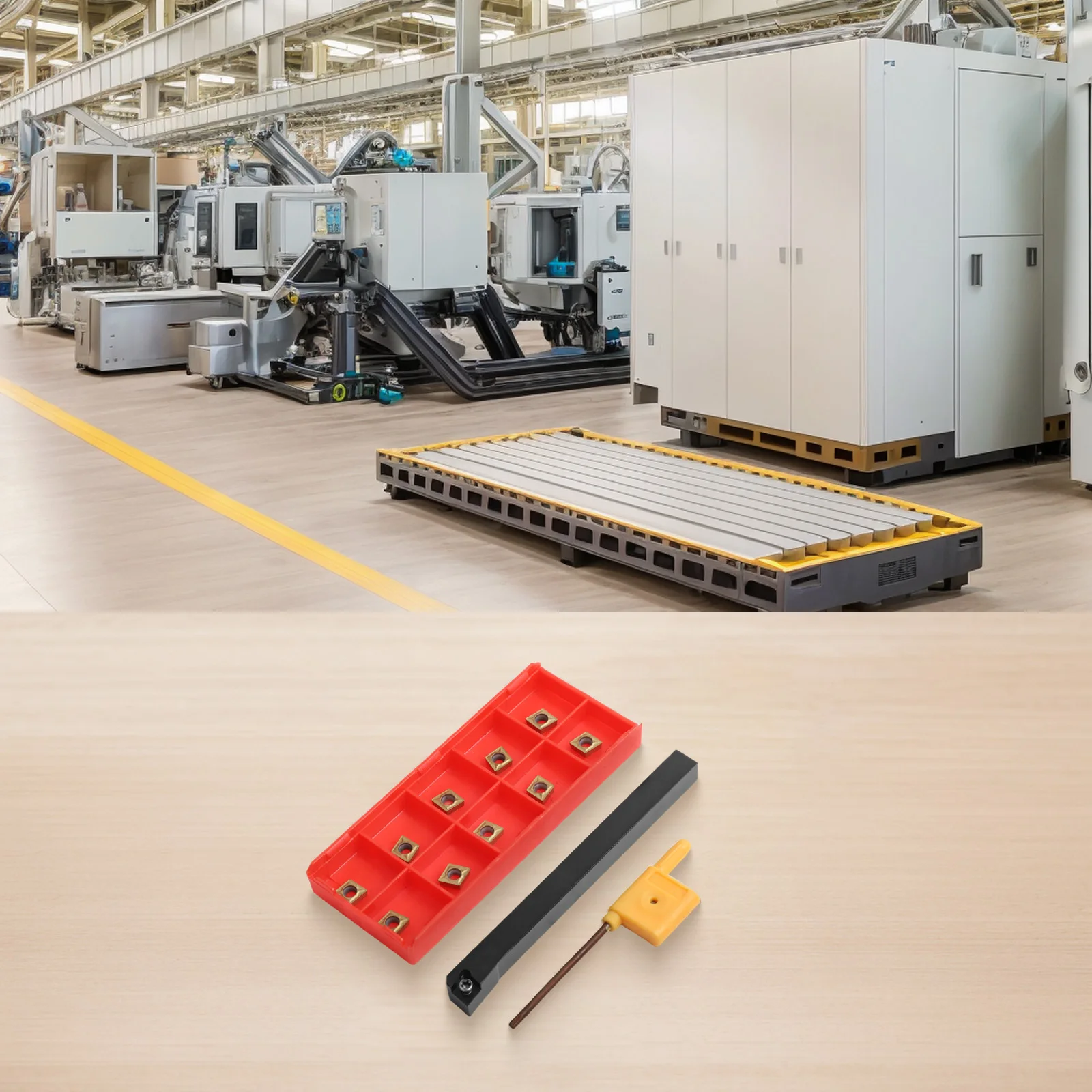 Soluzione conveniente SCLCR0808H06 Portautensili per tornitura esterna con gambo da 8 mm per tornio CNC con inserti da 10 pezzi CCMT060204