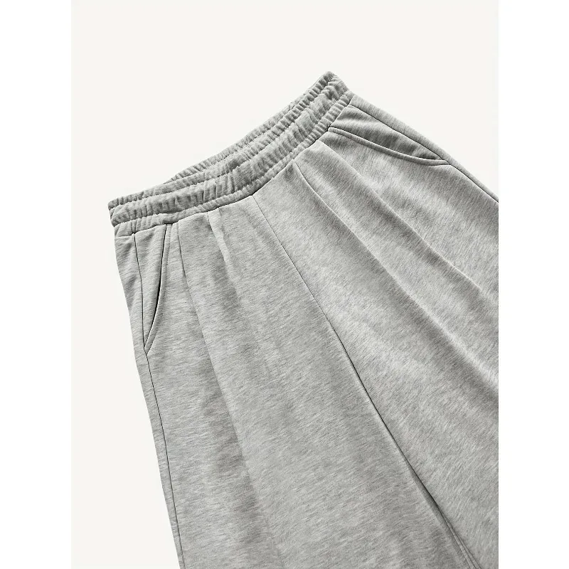 Lässige, einfarbige, lockere, mittellange bis lange Strandshorts mit Elastizität für bequemes Outdoor- und Freizeittragen zu jeder Jahreszeit. – Detail 5