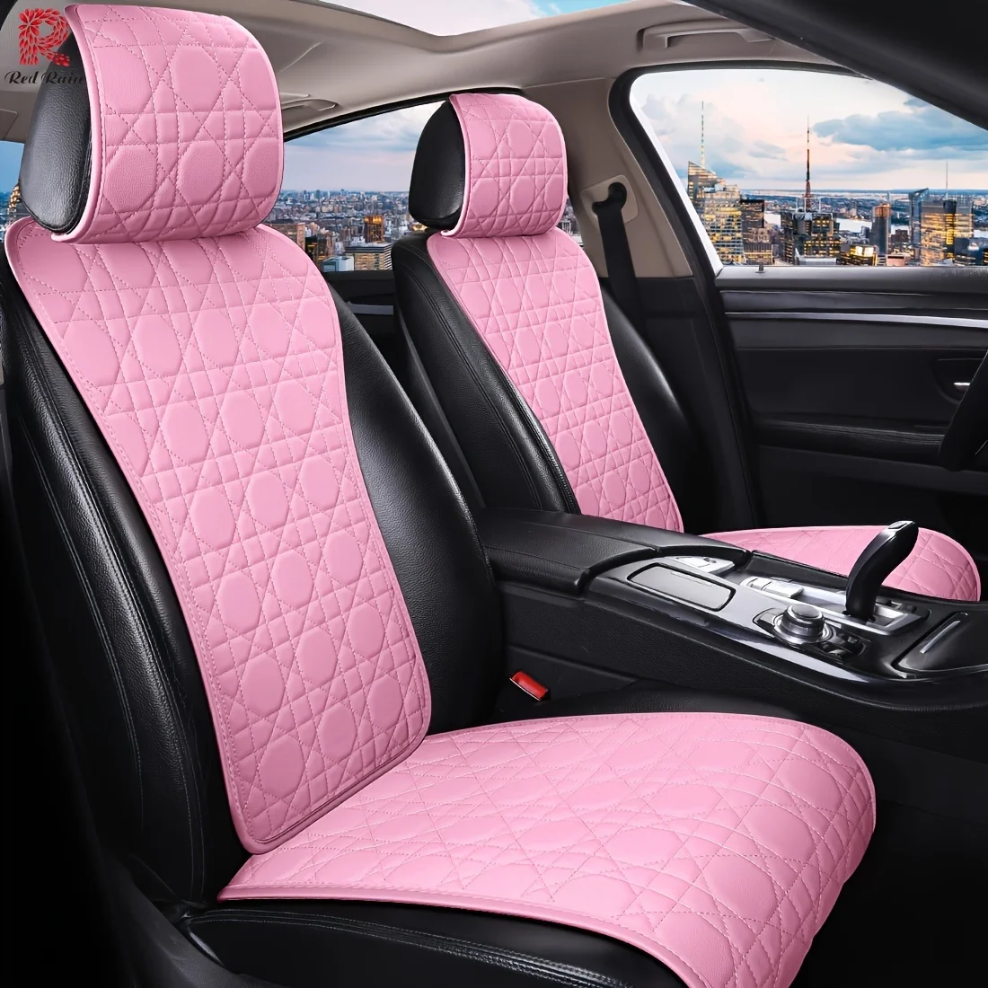 

Fashion Universal Faux Leather Car Seat Covers For Five Seats 11pcs Waterproof Seat Covers Auto Seat Covers For Suv Auto Truck 2