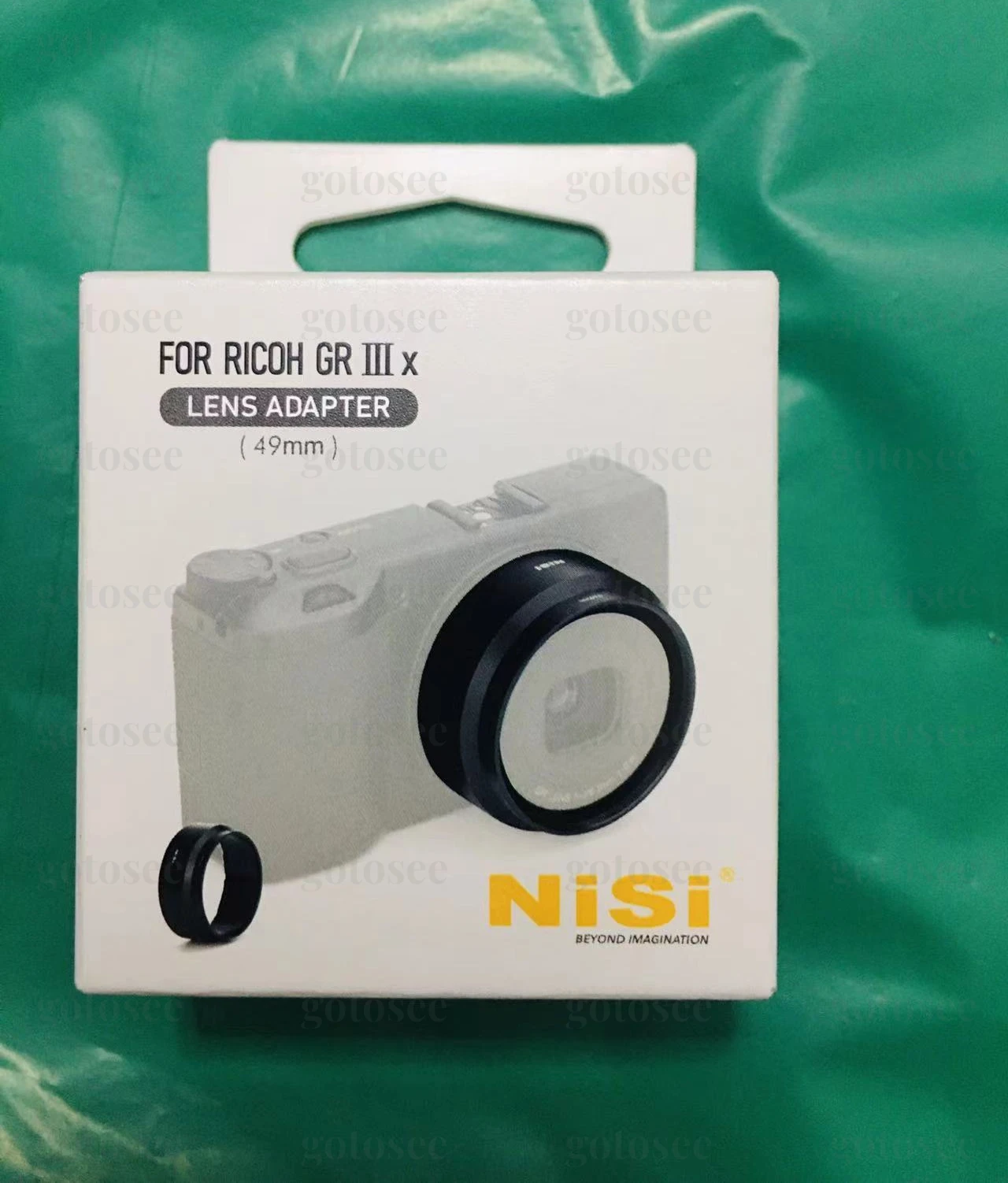 NiSi Filtro Adaptador Tubo, Lens Hood cartucho para Ricoh GR III Micro SLR Camera Acessórios, 49 milímetros