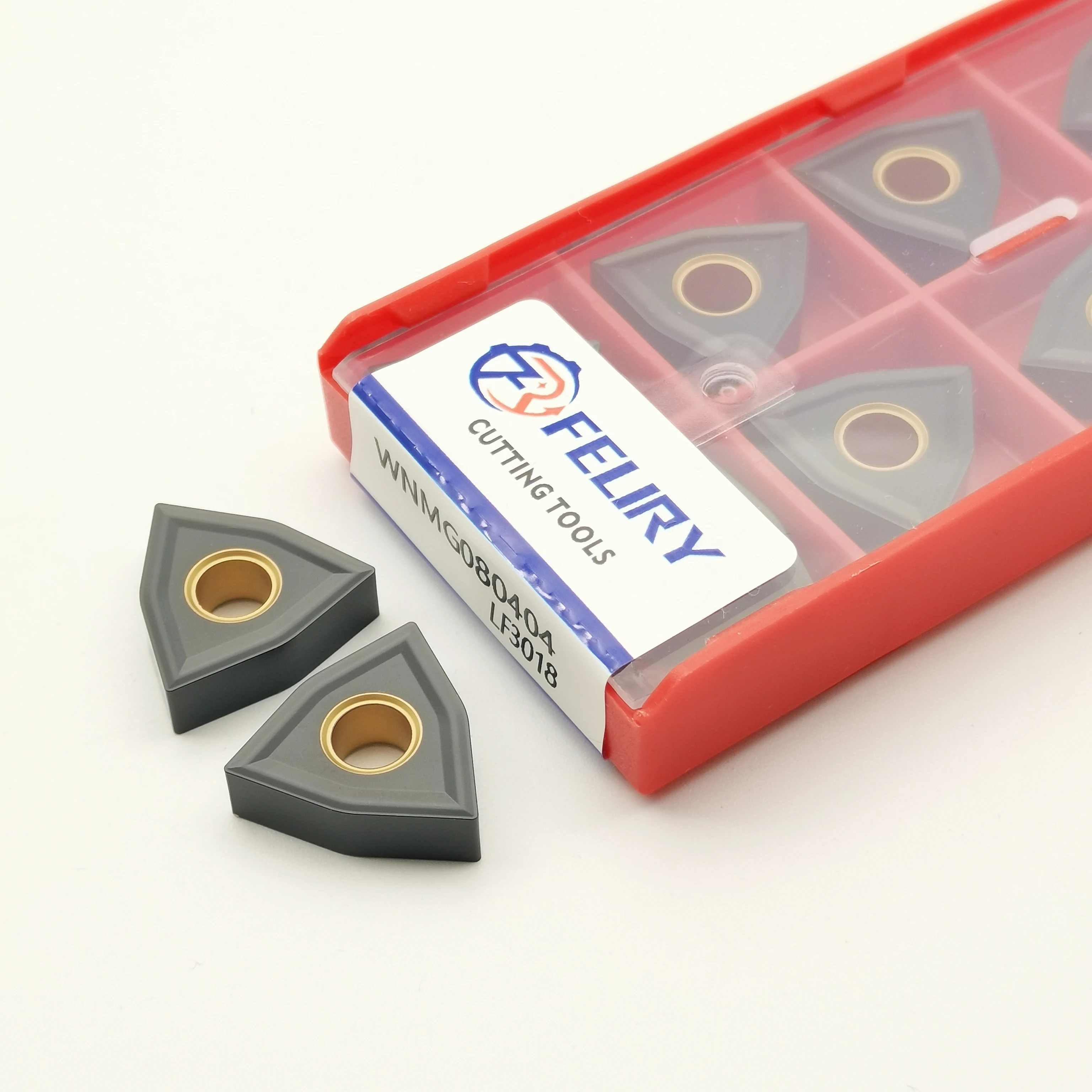 10PCS High-quality cemented carbide cutting tools WNMG080404 WNMG080408  LF3018 are suitable for processing full iron WNMG