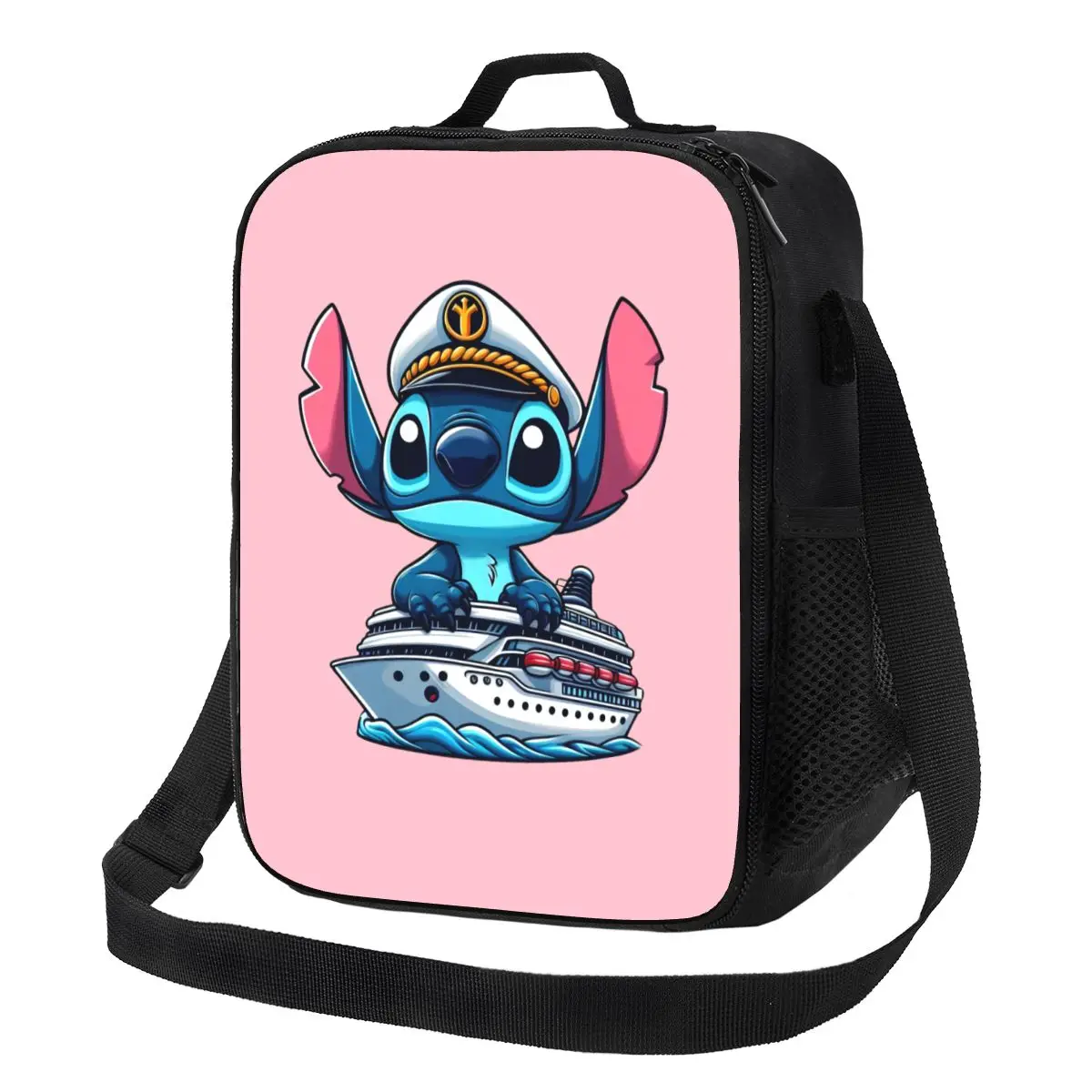 

Custom Stitch Ship Lunch Bag Women Cooler Thermal Insulated Lunch Box for Kids School