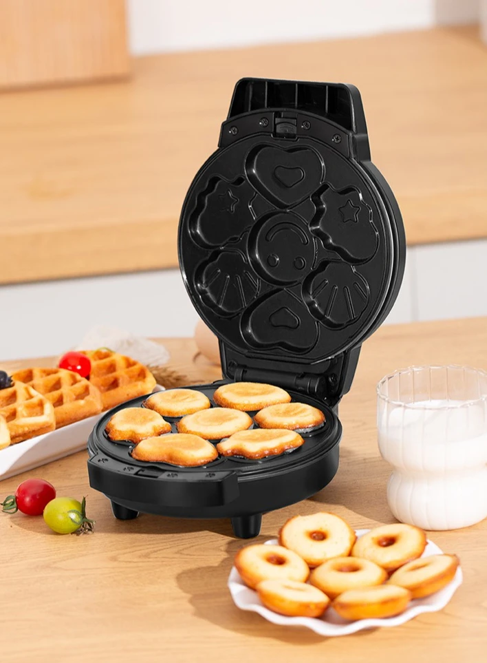 

Breakfast machine Mini bread machine Household 3-in-1 waffle Removable cleaning Electric cake rack