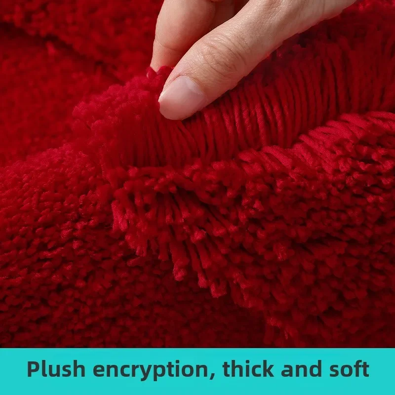 Double Heart Bathroom Rug, Thick Microfiber Mat with Quick-Dry & Non-Slip Backing, Ultra Soft Shaggy Carpet for Bathroom Decor