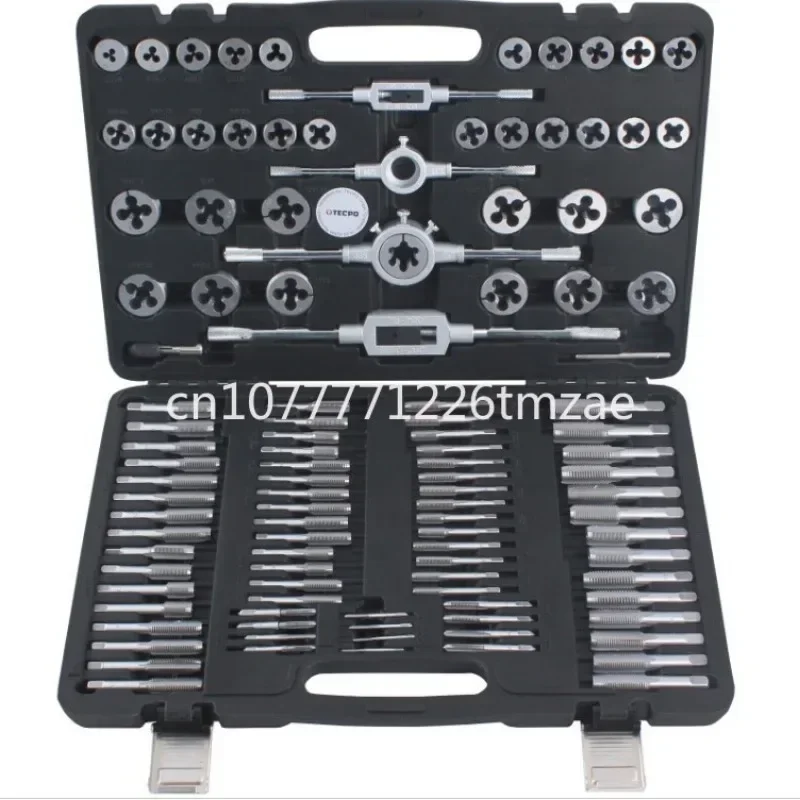 Thread Tap Wrench Kit Manual Threading Screw Die 110-Piece Set