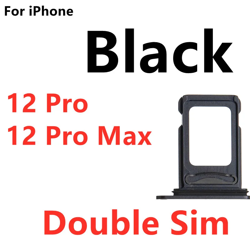 Double Sim Card Tray Slot Holder Adapter Flex Cable For iPhone 12 Pro Max