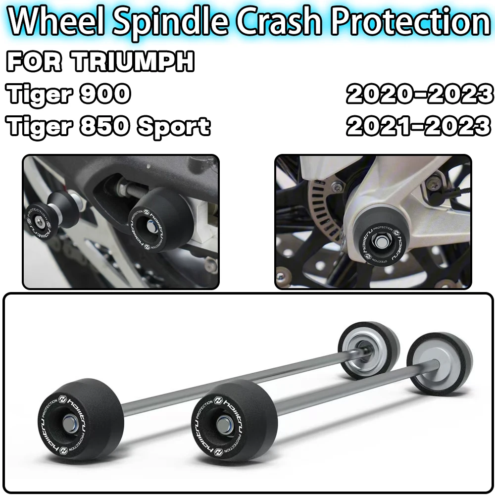 For TRIUMPH Tiger 900 Tiger 850 Sport 2020-2023 Motorcycle accessories Front Rear Wheel Spindle Crash landing Protector