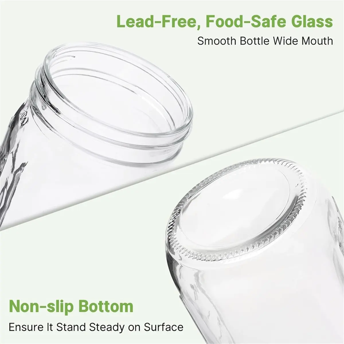 kit-de-fermentation-fua@-avec-bocaux-en-verre-scelles-de-64-oz-couvercles-en-plastique-bouchons-d'air-anneaux-en-silicone-joints-et-lestes-en-verre-2-pieces