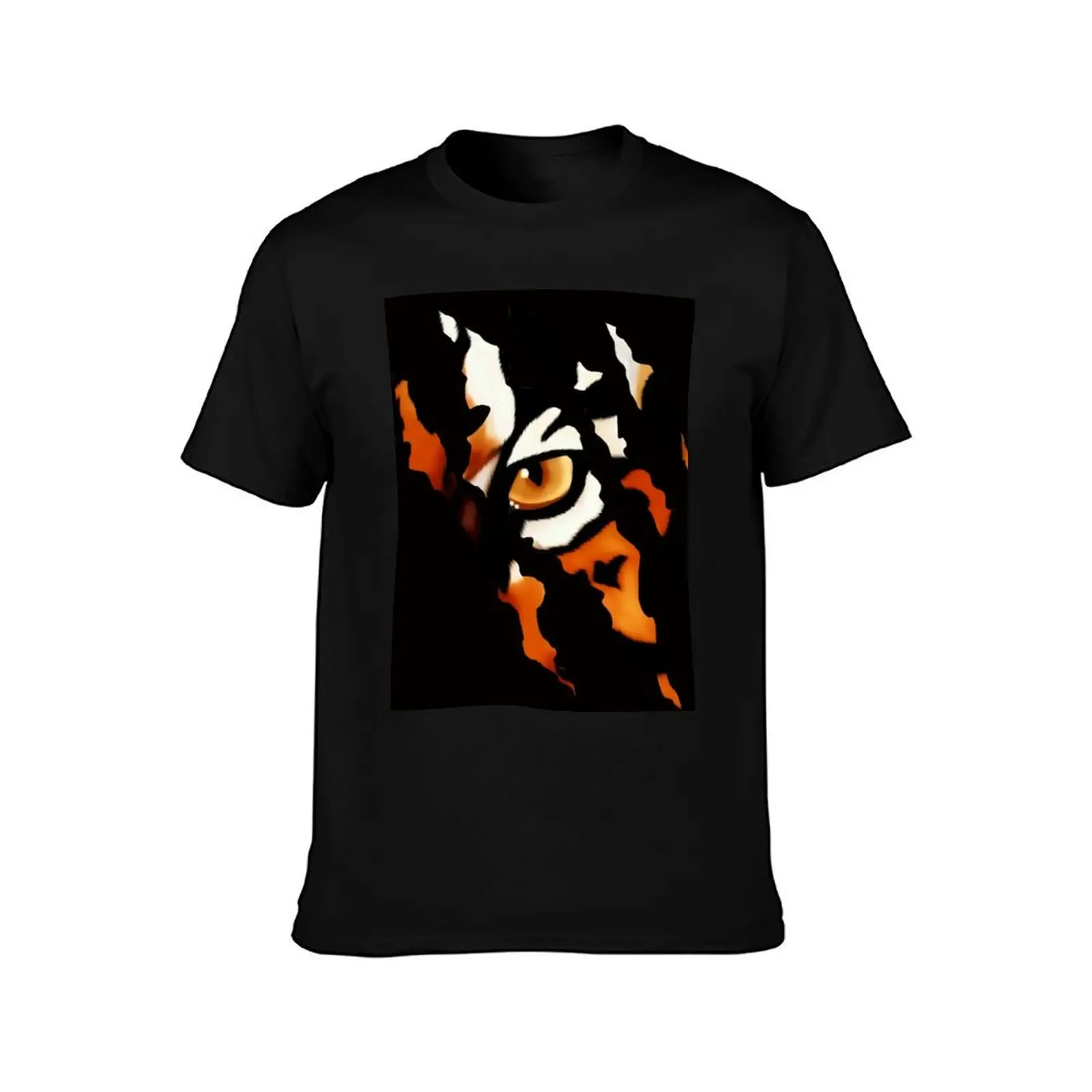 Fearless Tiger Cat Eye Claw Silhouette T-Shirt t shirts designer T-Shirt