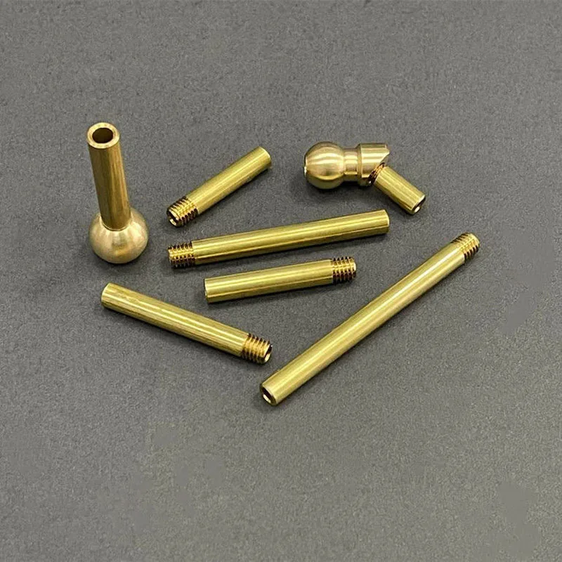 1pcs  CNC Machine tool cooling brass Threaded Hollow Straight tube