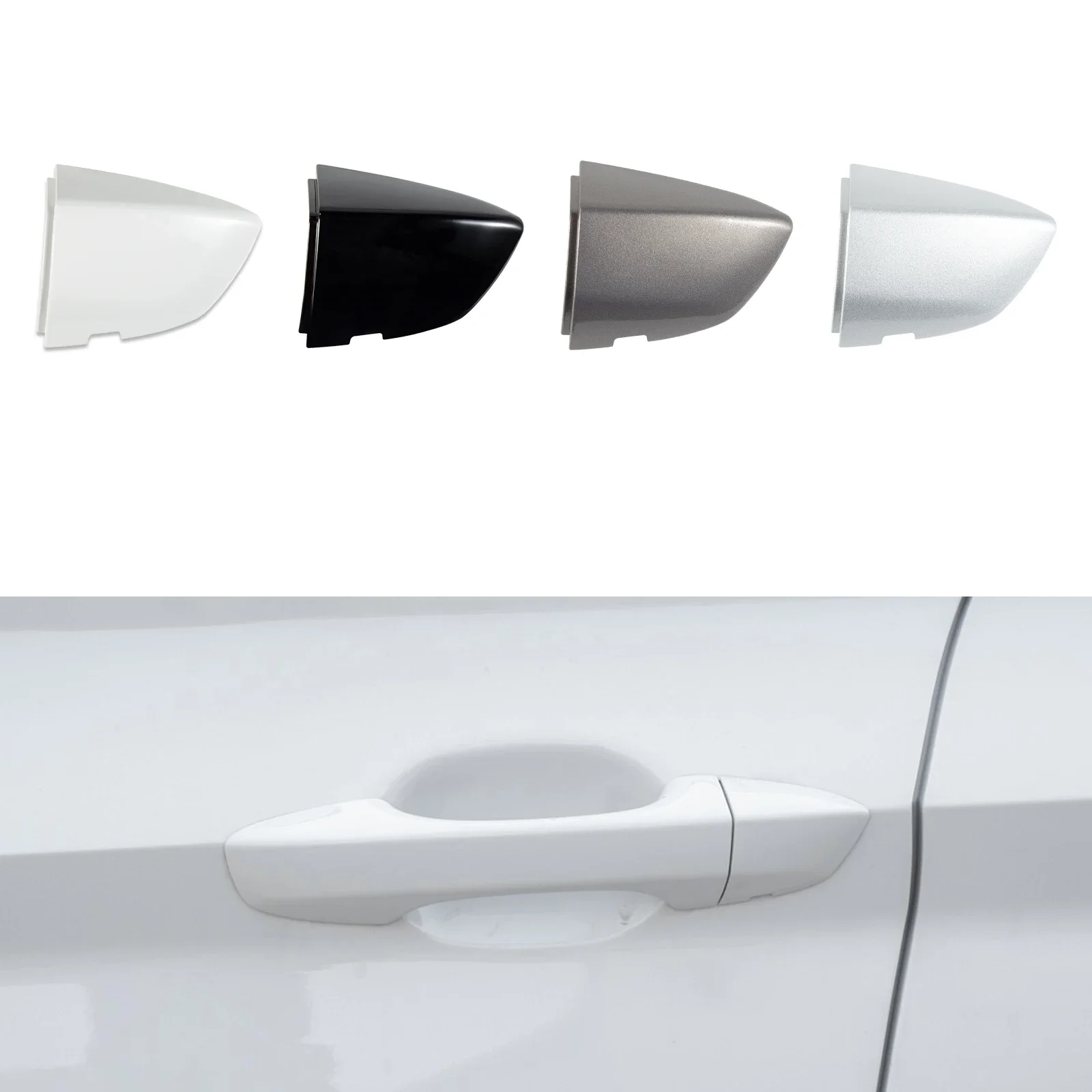 

OLANGDA Front Left Exterior Door Handle Cover Fits For VW For Jetta7 A7 For Mk7 2019 2020 2021 2022 2023 17A837879 17A837880