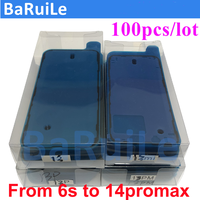 BaRuiLe 100pcs LCD Display Frame Bezel Waterproof Seal Tape Glue Adhesive Sticker for iphone 14 Plus 12 Pro Max 13mini 11 X XS