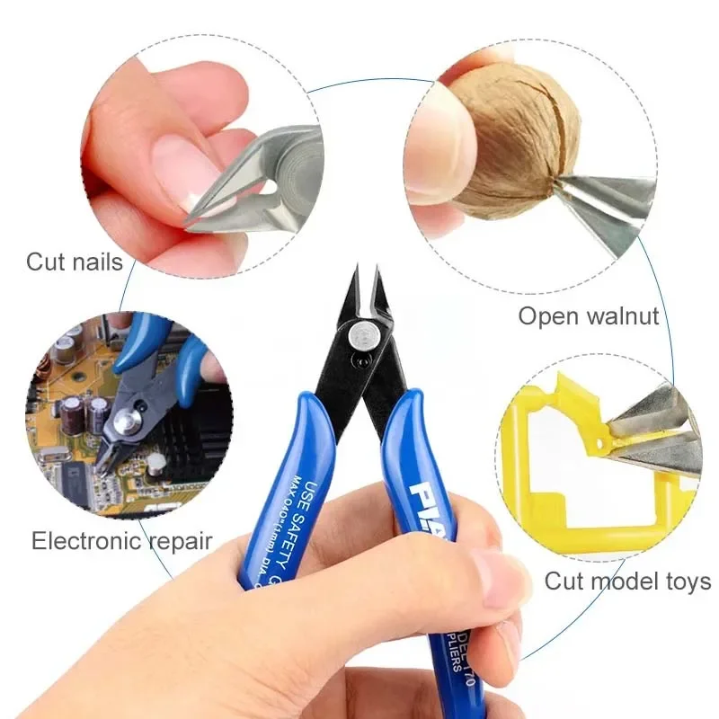 5/10Pcs PLATO 170 Wishful Clamp DIY Electronic Diagonal Pliers Side Cutting Nipper Wire Cutter 3D Printer Parts Repair Hand Tool