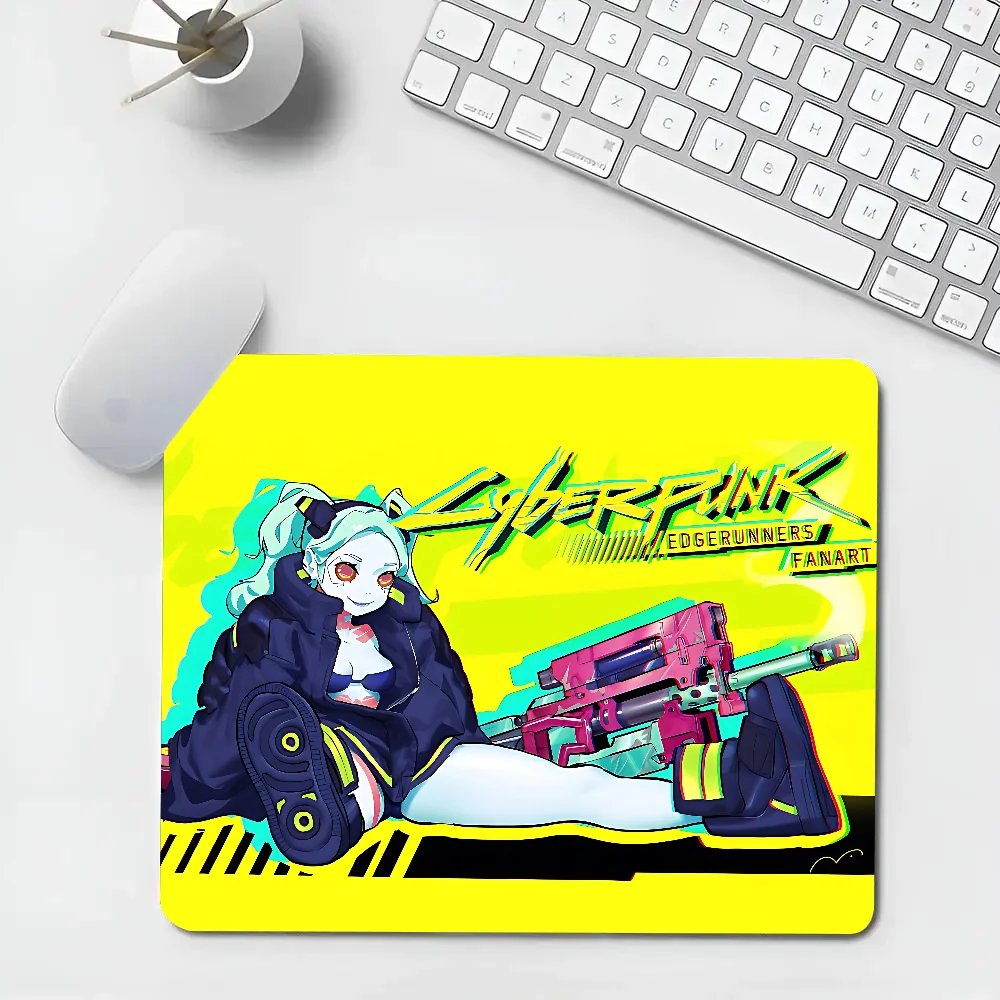 C-Cyberpunk E-Edgerunners Mousepad XS Small Mouse Pad For PC Gamer Desktop Decoration Office Mouse Mat Deskmat Rug