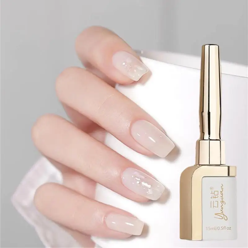 2023 New Trendy Trendy Vibrant Transparent Milky White Gel Nail Polish Manicure In-demand Transparent Unique Smooth Milky White