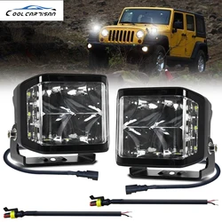 Luz auxiliar LED para o trabalho, iluminação extra forte, 4x4 LED Acessórios, 5in, 24V, ATV Off -road, 400W