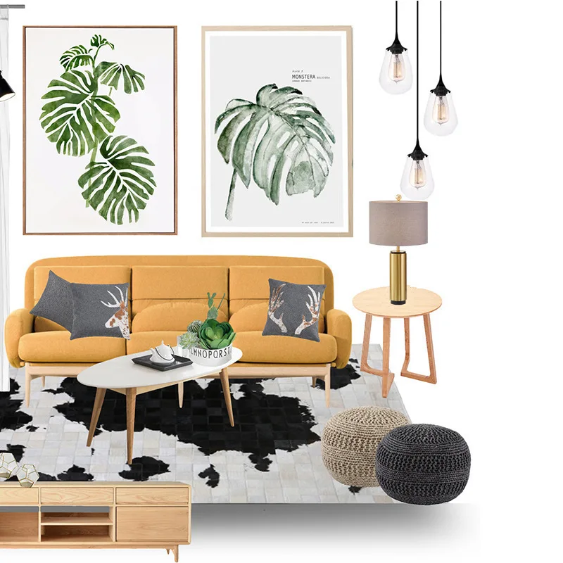 Postmodern simple gold cylindrical wrought iron industrial wind study model room designer bedroom metal