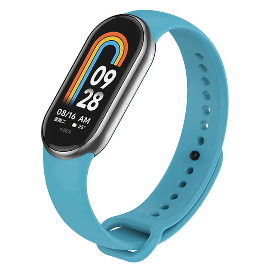 Siliconen Band Voor Xiaomi Mi Band 10 9 8 Polsband Sport Armband Polsbandjes Voor Mi Band 8/9/10 Smartwatch Accessoires