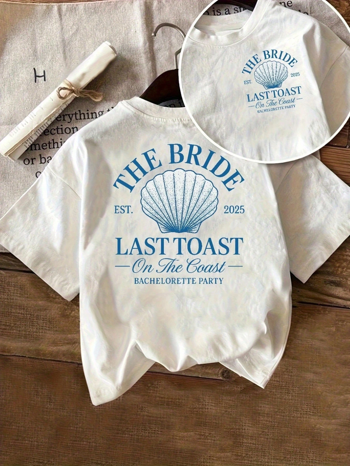 Camiseta con tema costero, Top versátil de tela suave, ropa de verano 2026 para mujer, adecuada para todas las estaciones, producto único de alta calidad