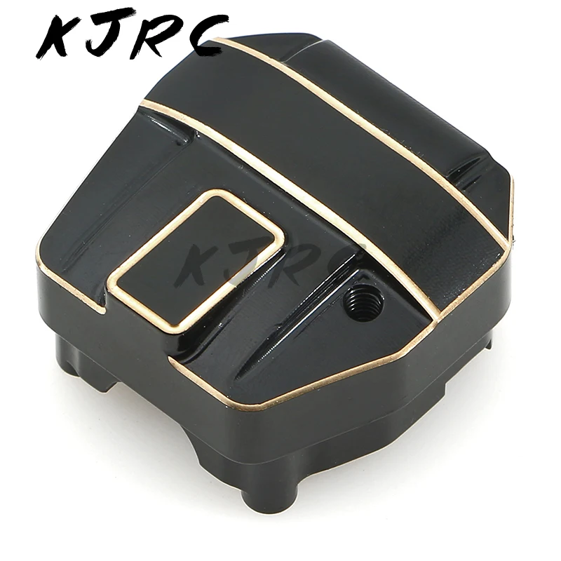 KJRC 2pcs สีดําเคลือบทองเหลือง Differential สําหรับ Axial SCX10 PRO 1/10 RC Crawler รถอะไหล่อัพเกรดอุปกรณ์เสริม