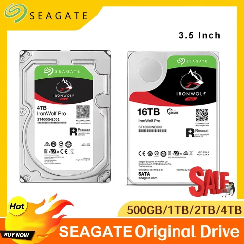 

For Seagate IronWolf Pro Enterprise NAS Hard Drive 3.5 Inch SATA 4TB 16TB RAID HDD Including Data Recovery Service