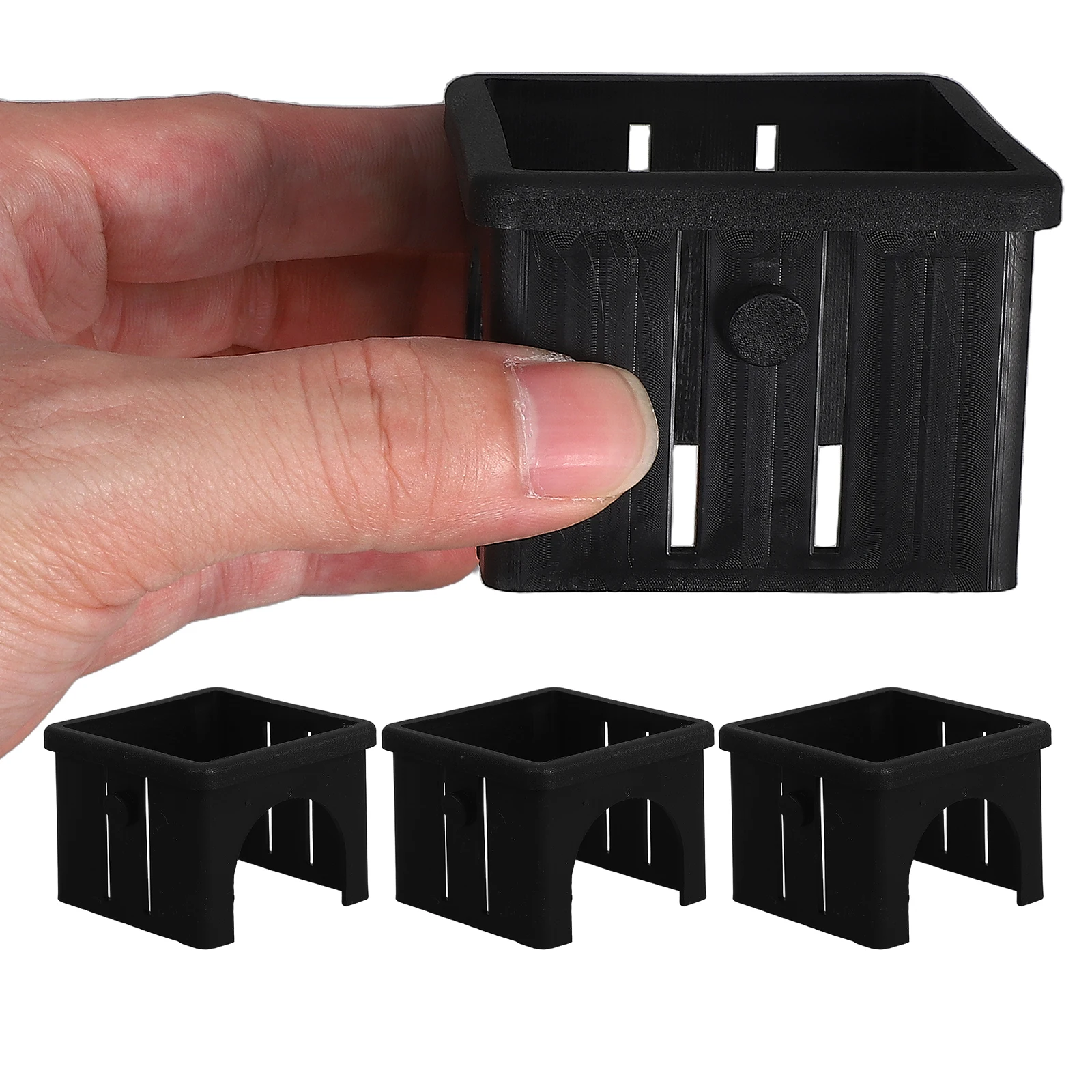 

4pcs Hollow Square Tube Slide Sleeve For Fitness Equipment Inner Adapter For Workout Machines Enhancing Stability Reducing Noise