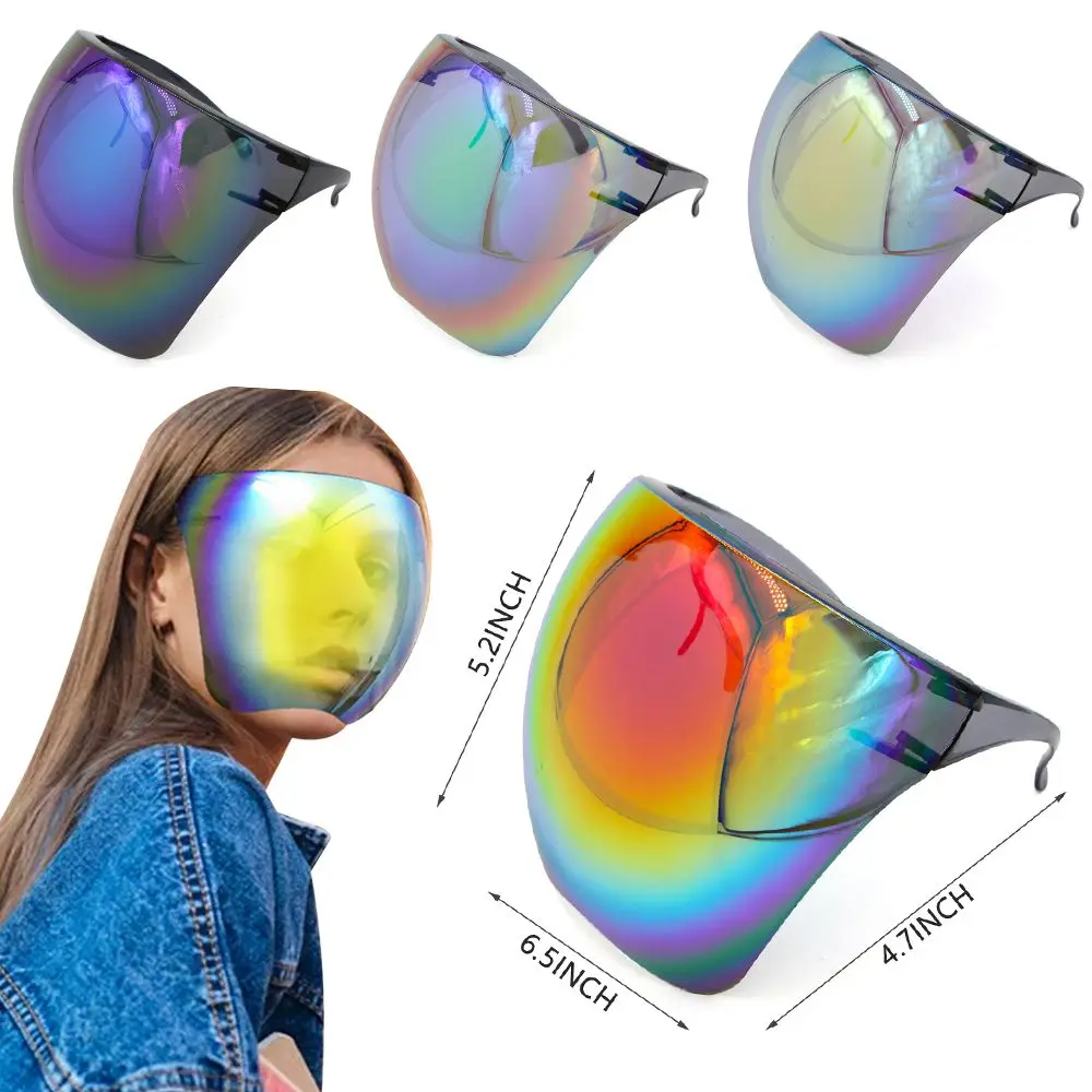 Face Shield Faceshield Protection Face Cover Safety Shield Mask Cycling Sunglasses MTB Bike Glasses Cycling Glasses