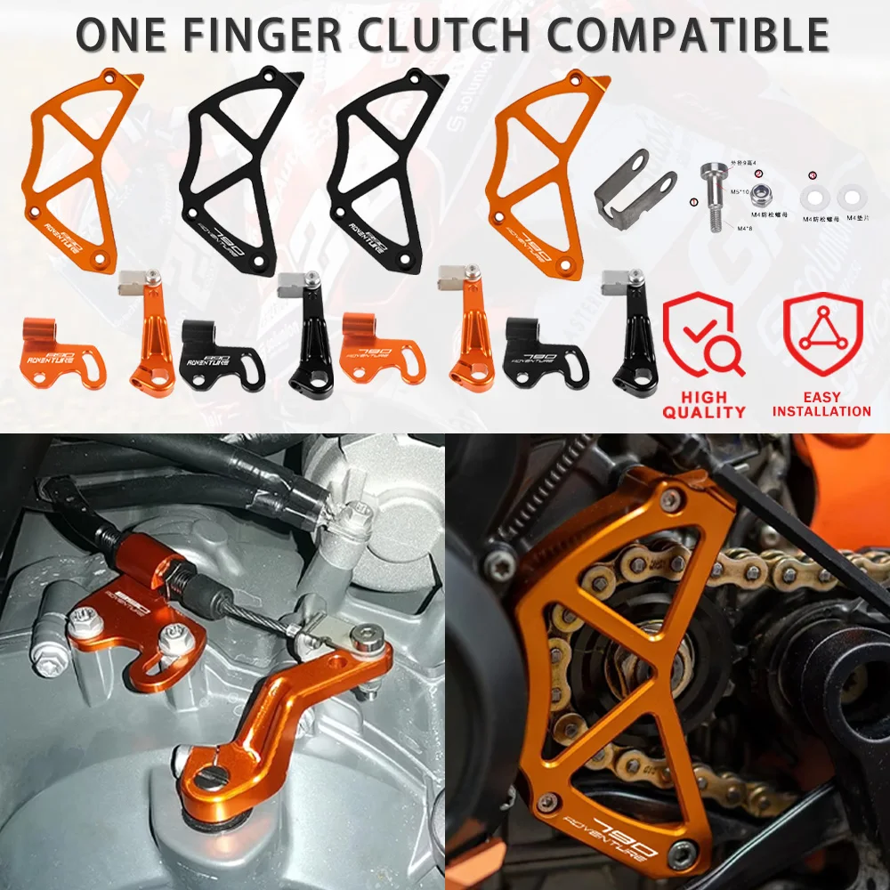 

2025 Motorcycle One Finger Clutch Lever Chain Guaud For 790 Duke 790 Adventure /R 890 Duke 890 Adventure/R 2018-2024 2023 2022