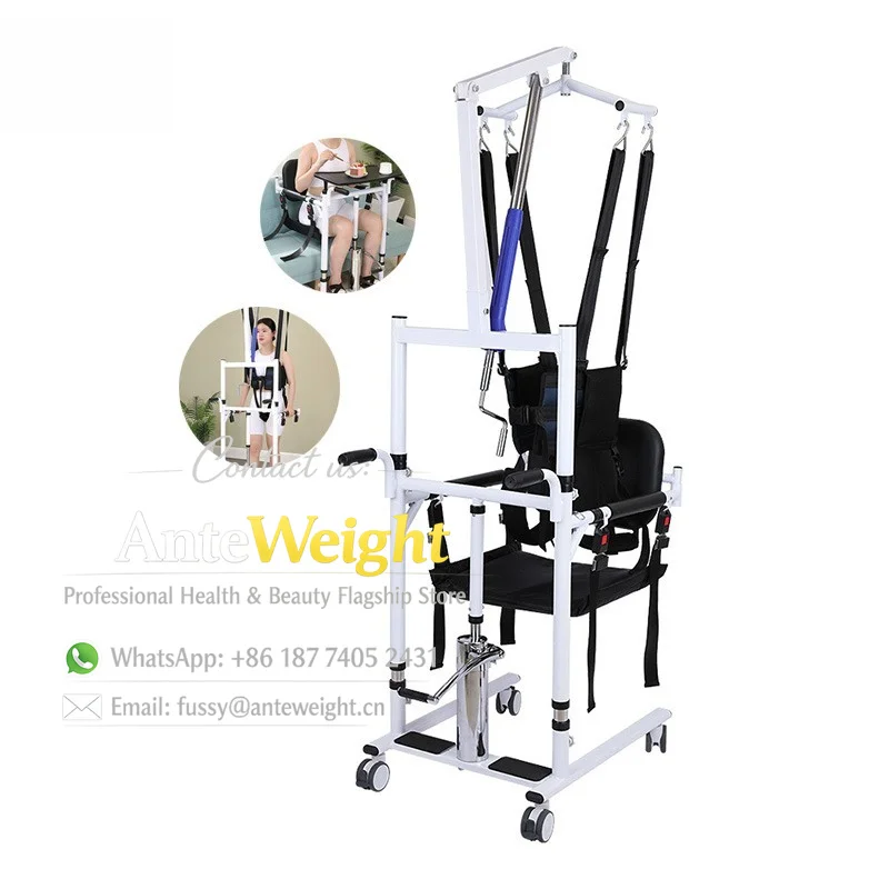 Homecare Hydraulic Transfer Lift Chair, Gait Training & Bathroom Safety Equipment | Medical Rehabilitation Mobility Aid