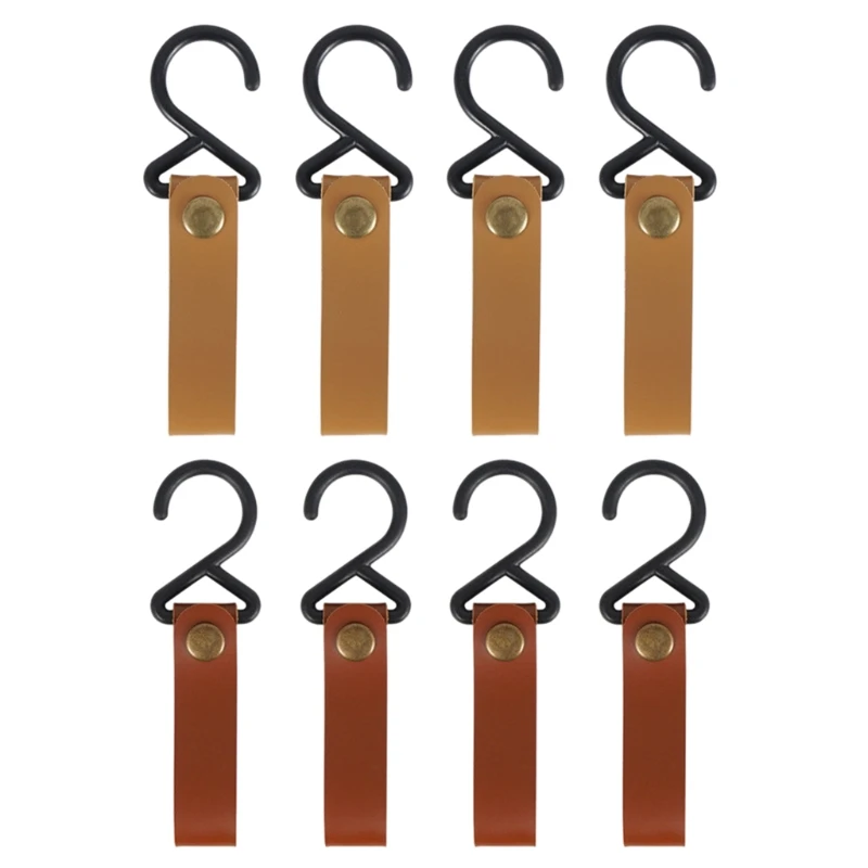 

Outdoor PU Leather Hooks Camping Portable Hiking Hanger Camp Supplies Durable D5QD