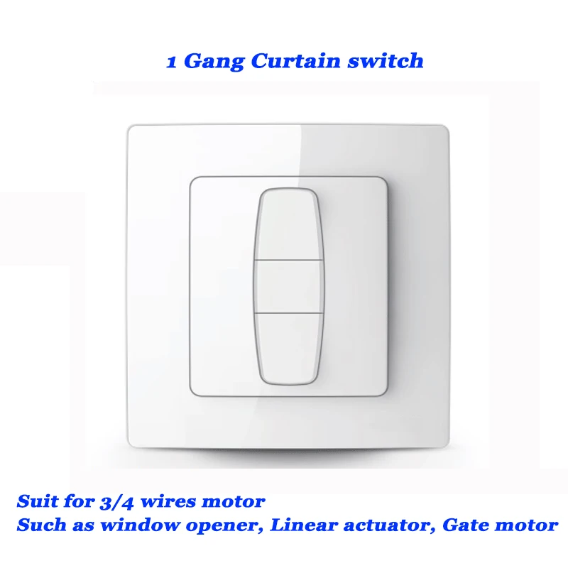 Manual Wall Switch Open Close Window Opener Curtain Switch Blinds Roller Shutter Switch AC Transformer Up Down