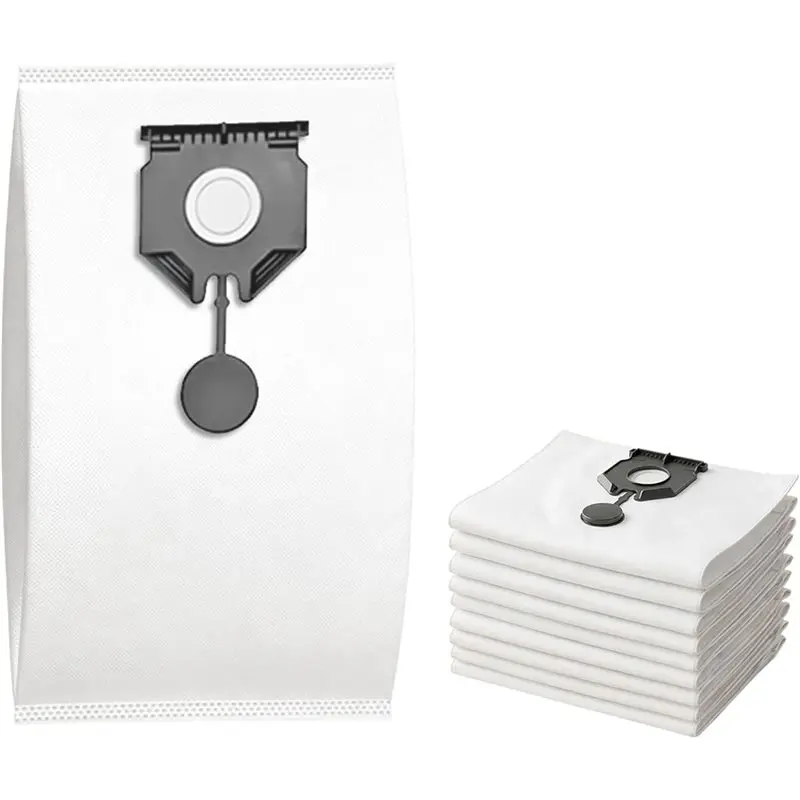 

AC93-10-Piece Vacuum Cleaner Bag Set For Karcher NT 30/1, NT 40/1, NT 50/1 Wet And Dry Vacuum Cleaners 2.889-154.0