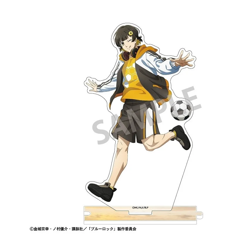 JX TOY Anime BLUE LOCK Jouer au football Ver. Support en acrylique Seishiro Nagi, Statue Meguru Bachira, figurine Hiori You, jouets d'ornements de bureau