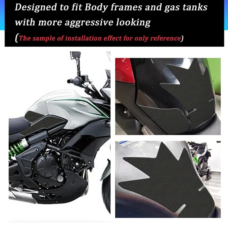 

For Kawasaki versys650 Versys V-ersys 650 2022 motorcycle anti slip fuel oil tank pad side knee grip decal protector sticker pad