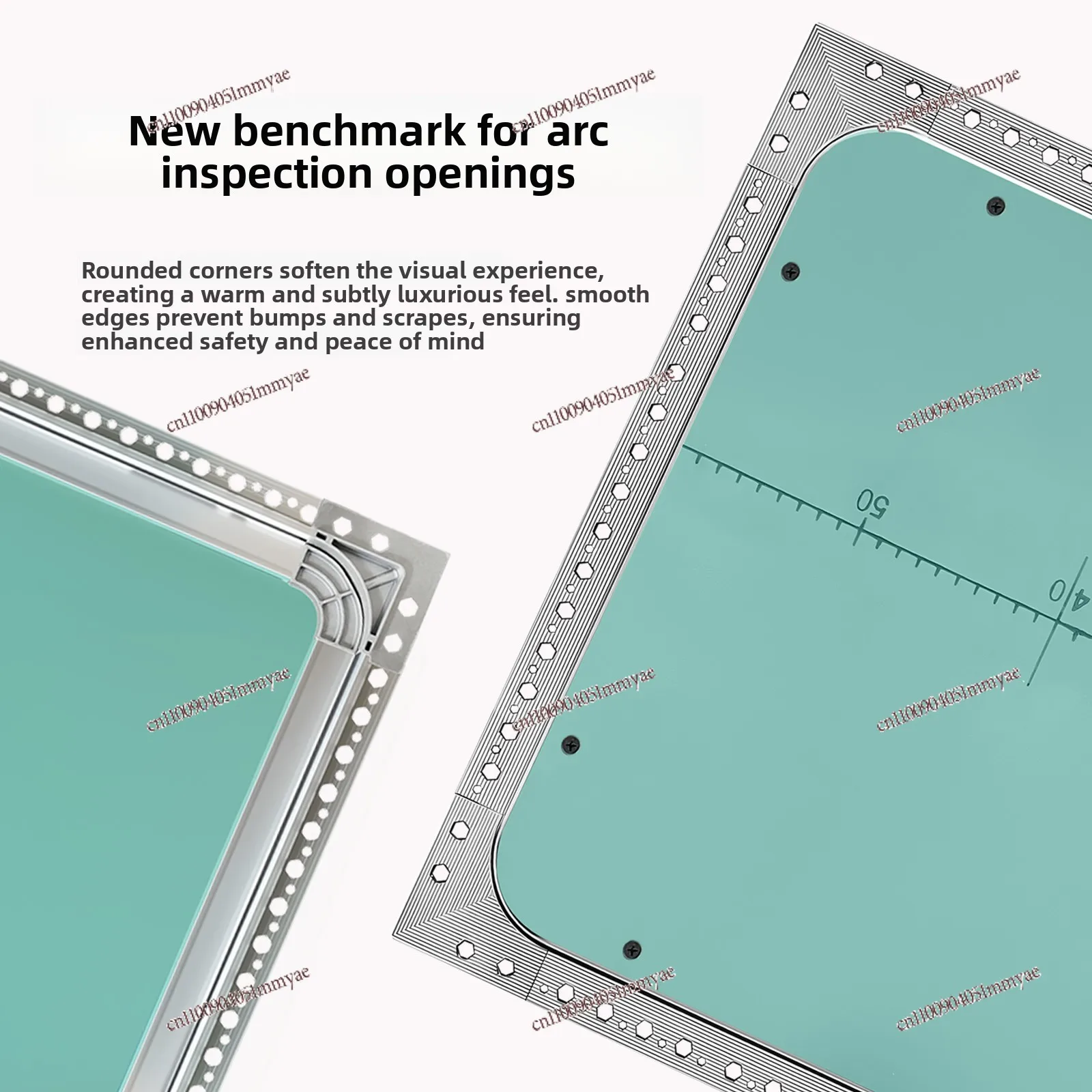 Arc Hidden Gypsum Board Inspection Port, Water Pipe Down Inspection Port