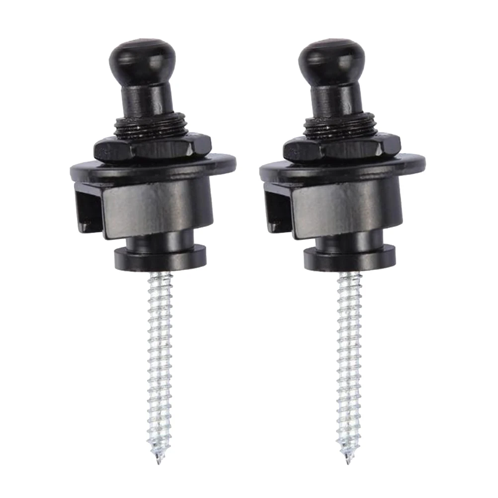

2Pcs Guitar Strap Locks Wooden Installation Fastener Anti slip Bass Nail Suitable All Types Musical Instruments Accessories