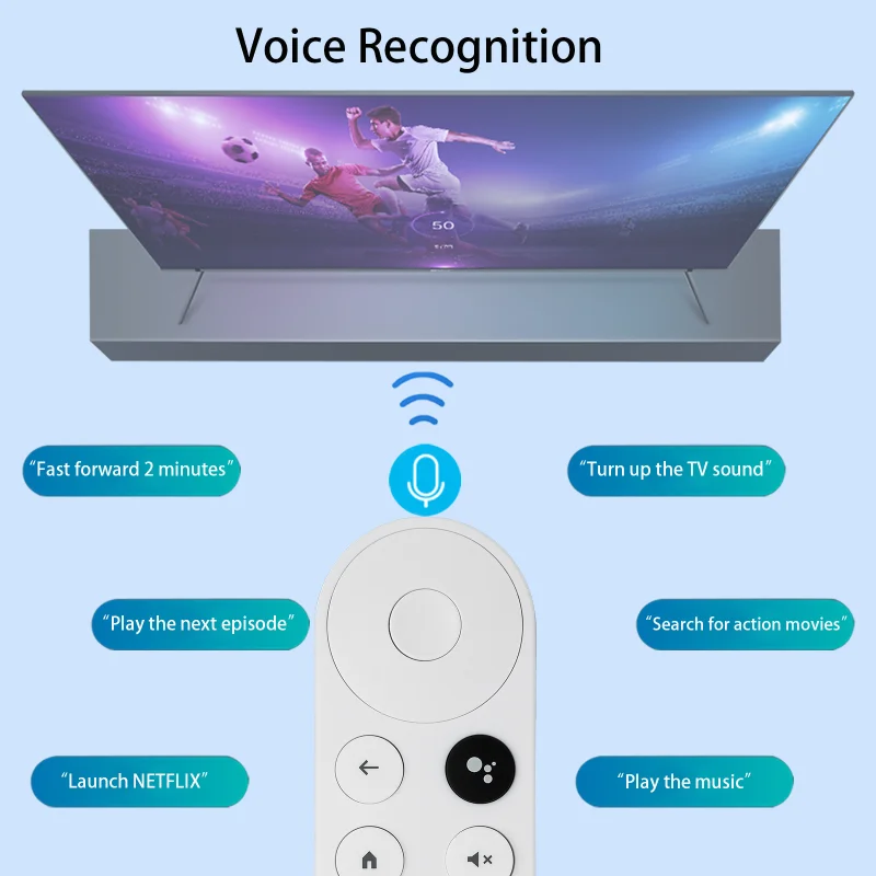 G9N9N Voice Remote Control For Google Chromecast 4K TV Controller GA01409-US GA01919-US GA01920-US GA01923-US GA02463-US GA02464