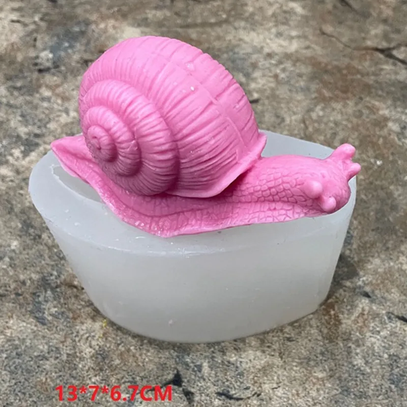 

Big Snail Candle Silicone Mold for Handmade Desktop Decoration Gypsum Epoxy Resin Aromatherapy Candle Silicone Mould