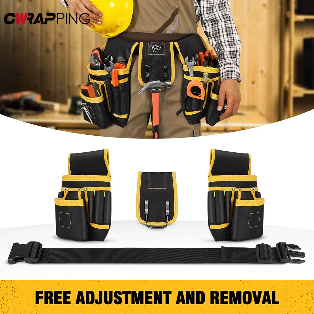 

Car Magnetic Tools Belt Straps Heavy Duty Tool Bag Carpenter Electrician Construction Removable for Car Electrician Repair Tools