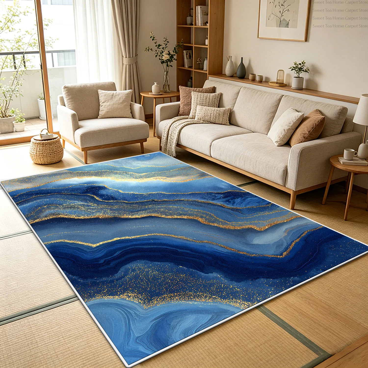 Lüks Mavi Altın Mermer Oturma - Commercial Kitchen Non Slip Flooring incelemesi ve fiyatı