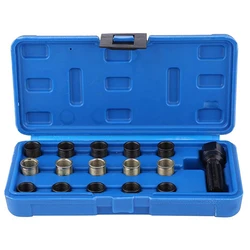 14mm Spark Plug Thread Tapping 16 Piece Set M14 * 1.25 Spark Plug Hole Thread Repair Tool