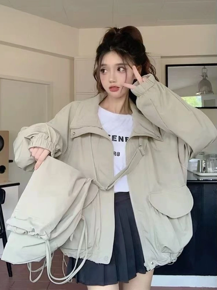 

​Retro Military Workwear Jacket 2025 Spring Autumn Outdoor Loose Sporty Casual Blazer​