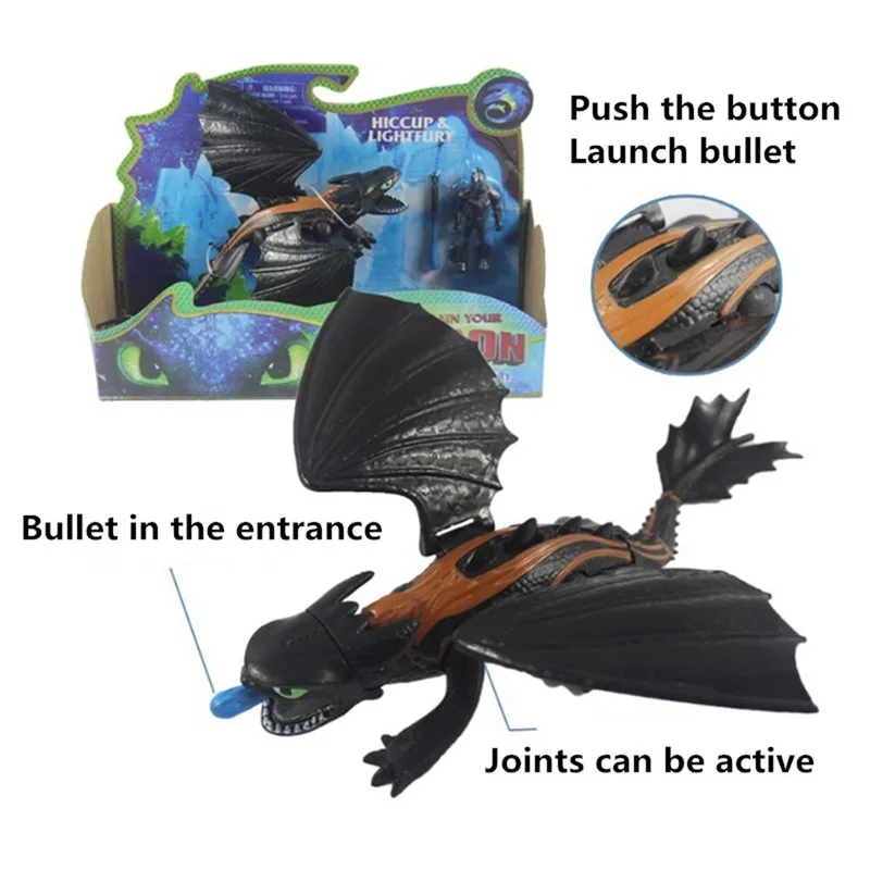 Toothless Light Fury Original Action Figure Disney Cartoon How To Train Your Dragon Genuine Anime Figure Christmas Gifts For Kid