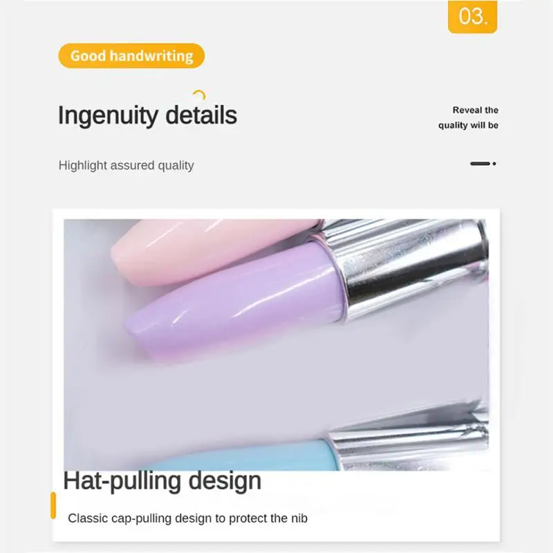 Penna portatile facile da trasportare Design unico regali per ragazze penna multifunzione per ufficio di alta qualità penna Gel portatile per firma