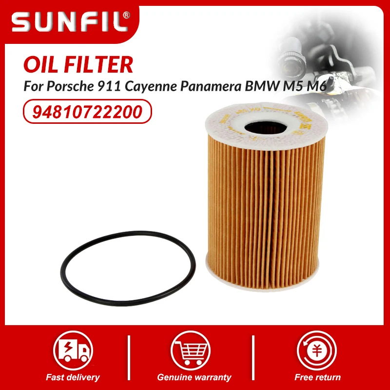 

94810722200 11427840594 Oil Filter for Porsche 911 Cayenne Panamera BMW M5 M6