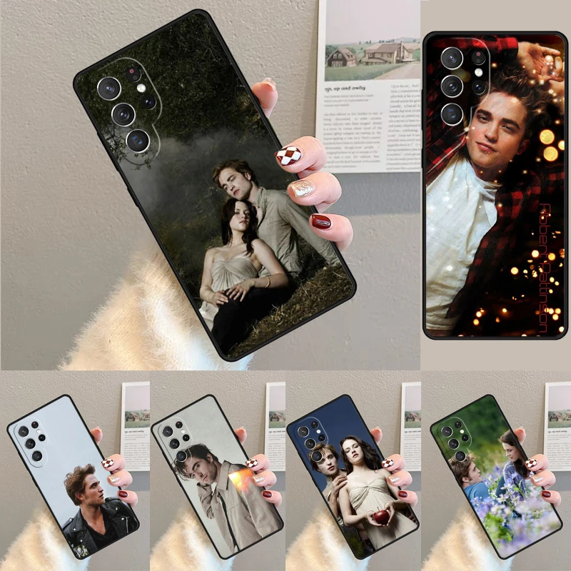 Cover For Samsung Galaxy S24 Ultra S21 S22 S8 S9 S10E Note 10 20 Plus FE S23 Funny Robert Pattinson Twilight Vampire Phone case